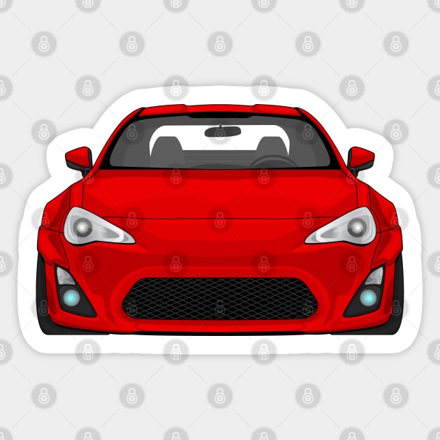 GT86 RED Sticker by VENZ0LIC